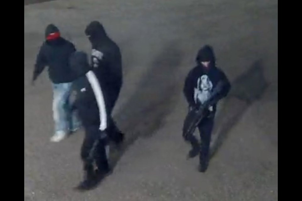 Four people suspected of armed burglary are wanted by the Weld County Sheriff's Office. 