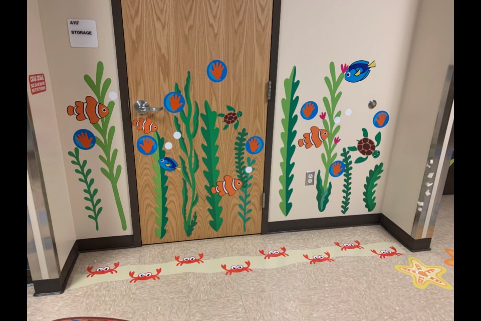 Sensory pathway is laid out at Thunder Valley K-8. 