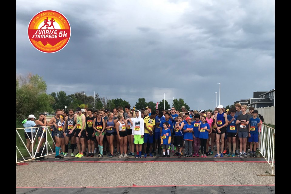 The 2019 Sunrise Stampede starting line