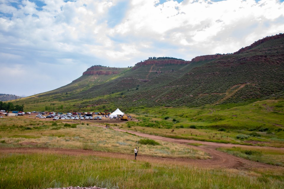 The location of the Chimney Hollow Reservoir and Dam, part of the Windy Gap Firming Project