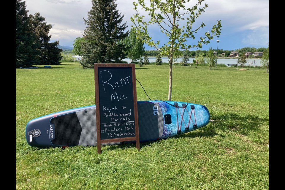 Longmont's Angles Sporting Exchange is now offering kayak and paddle board rentals at McIntosh Lake on summer weekends.