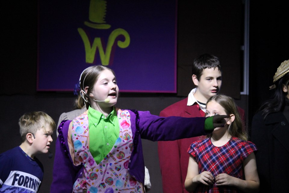 Campbell Herbic plays Willy Wonka at Uniitive Theatre's October performance of "Willy Wonka Jr."