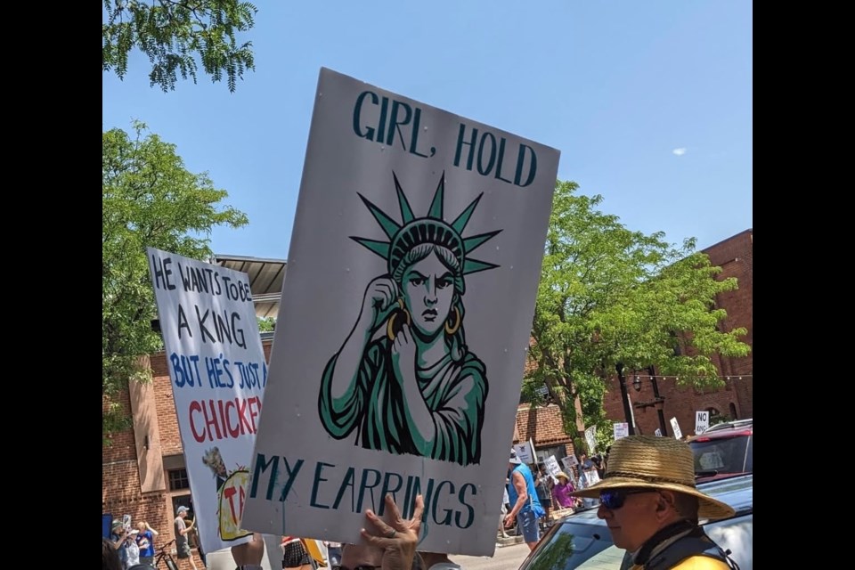 Scenes from the "No Kings" protest that occurred in downtown Longmont on June 14.