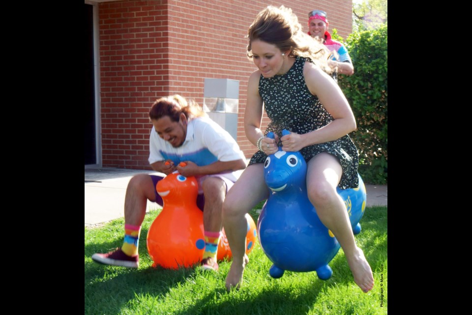 The Race is On, Derby Day at Longtucky Spirits, 2018 &#8211; Photograph by Mark Ivins/Longmont Observer