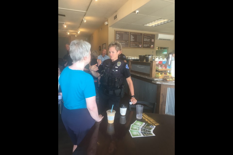 Coffee with A Cop (Macie May/Longmont Observer)