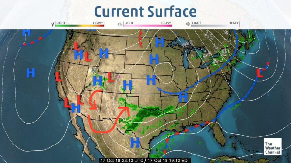 Current Weather Surface Map The Next Storm/Next Snow Forecast Discussion From The Cherrywood  Observatory – October 18Th, 2018 - The Longmont Leader