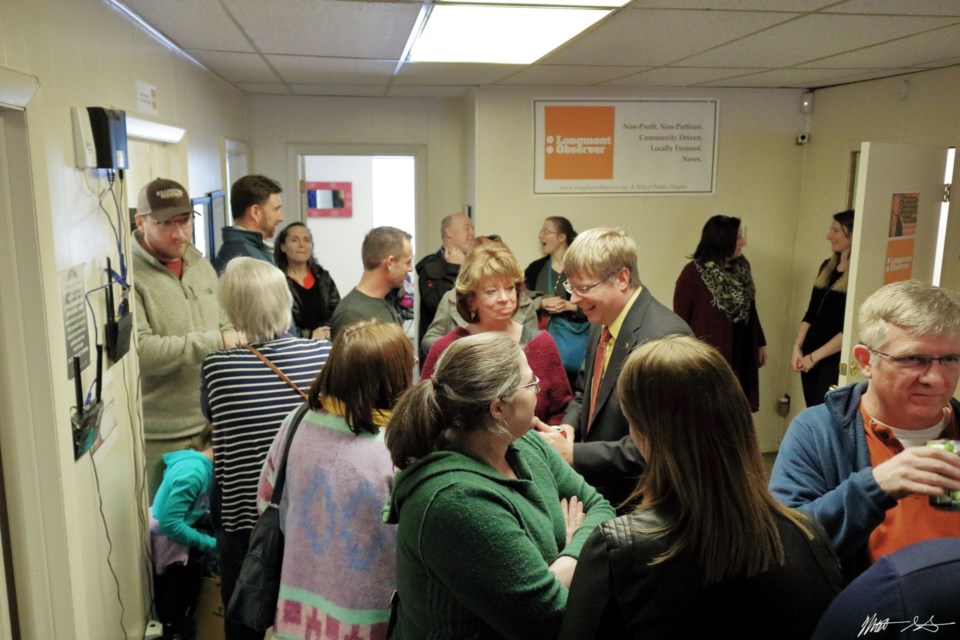 Longmont Observer Ribbon Cutting (Photo by Matt Steininger/ Longmont Observer)