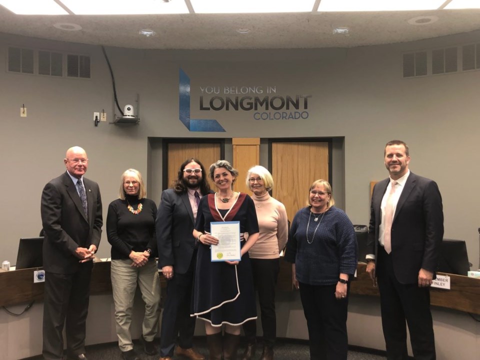 Longmont City Council and Executive Director of the Community Food Share Michelle Orge Photo by Jackson Reed