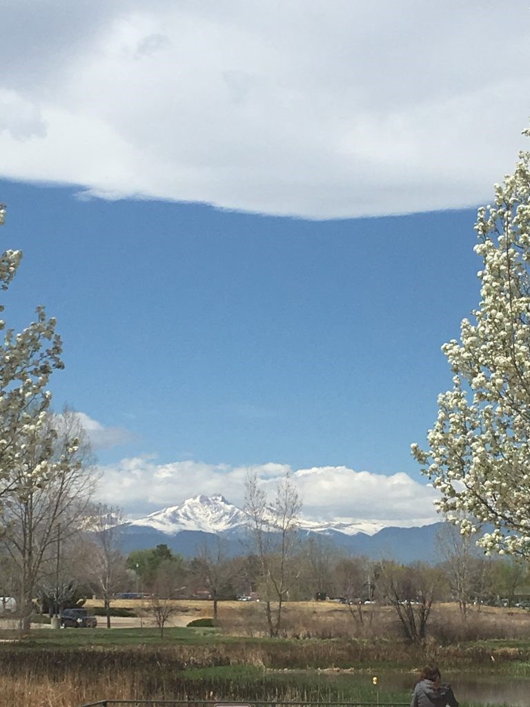 Longs Peak from Longmont Rec Center / Photo Lisa Barber-Taylor