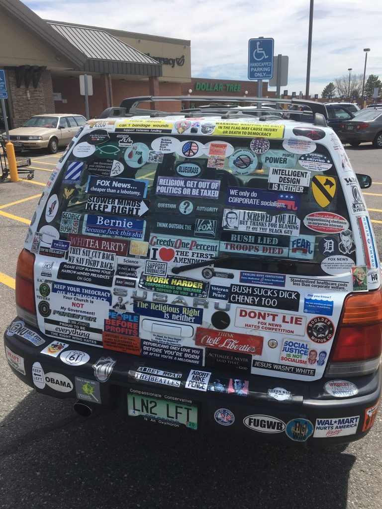 Longmont Sticker Car / Photo by Lisa Barber-Taylor