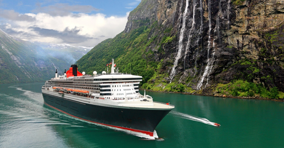 Cunard’s deluxe ship visits the Norwegian Fjords. Photo provided by Cunard.