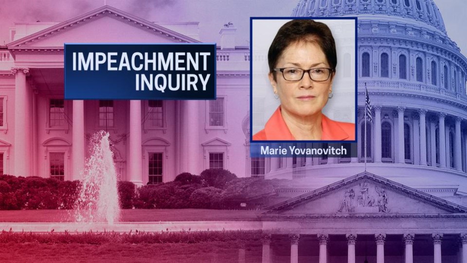 Marie Yovanovitch to testify in House Impeachment Inquiry