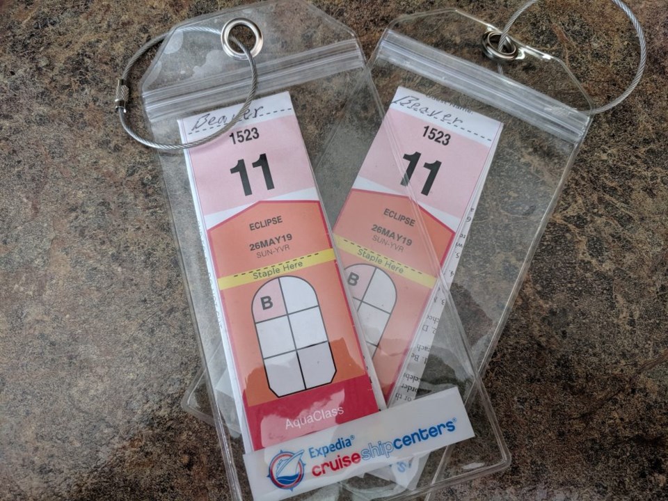 Water proof luggage tags are a great way to keep your documents clean and dry.