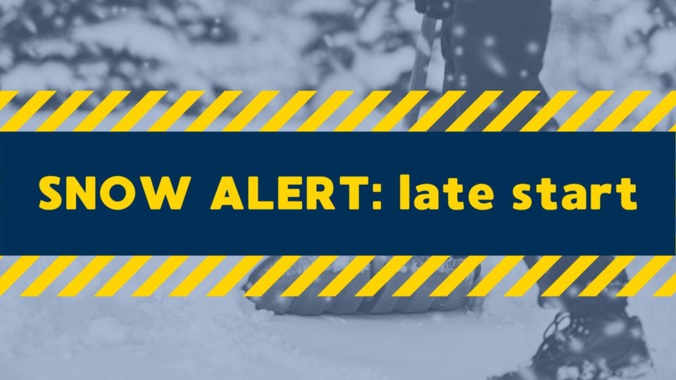 Snow Alert: Late Start