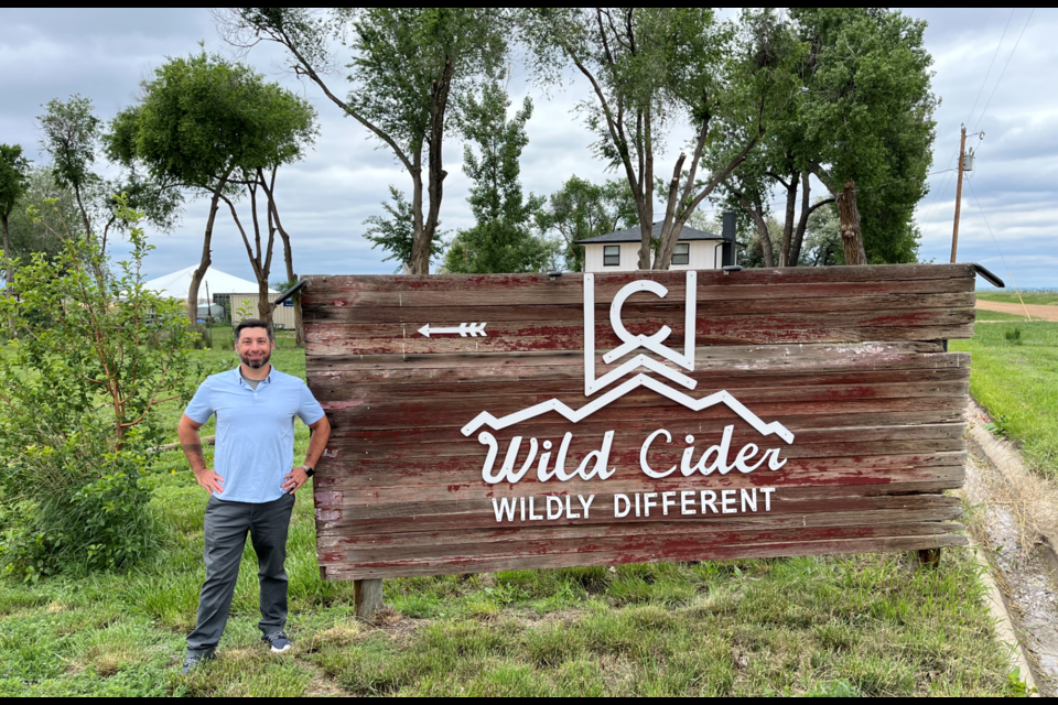 Wild Cider co-owner Tallis Salamatian.