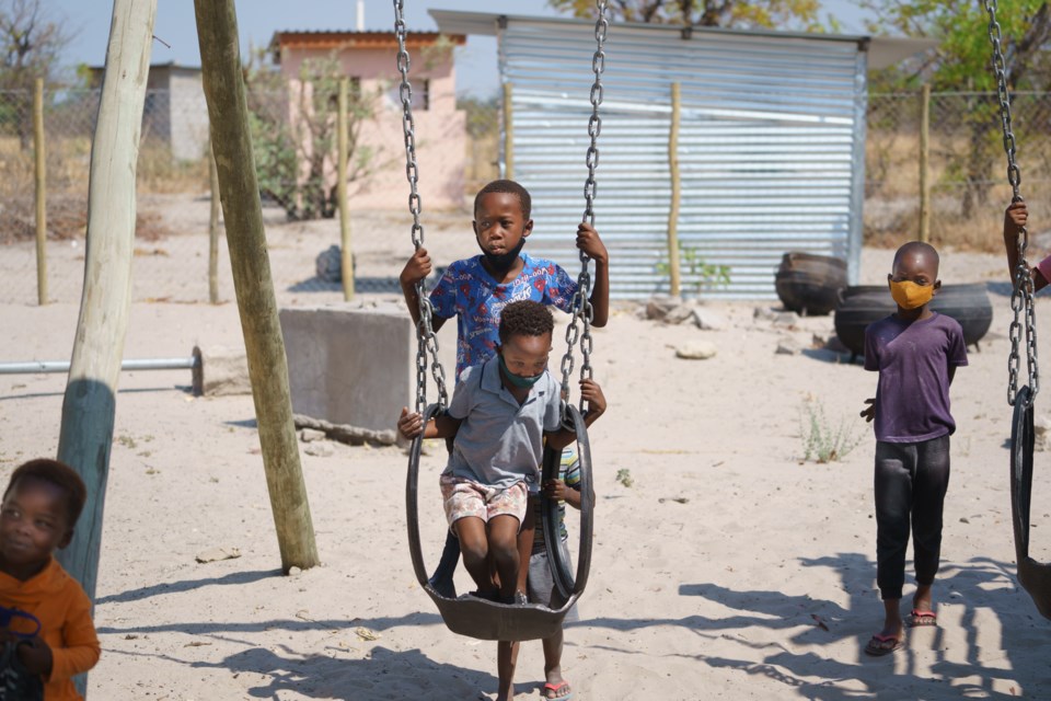 students-playing-pre-school-khwai-village