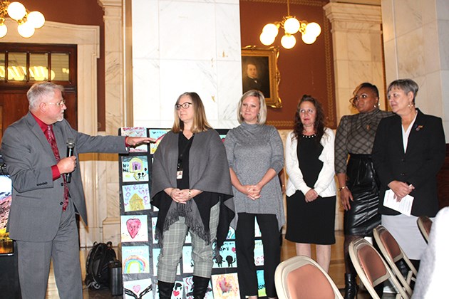adoption celebration staff