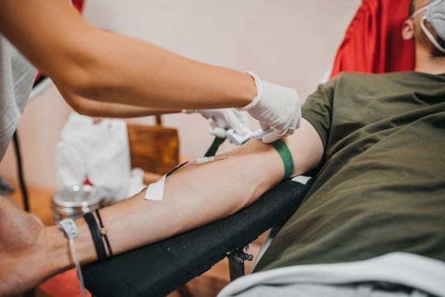 Donating blood