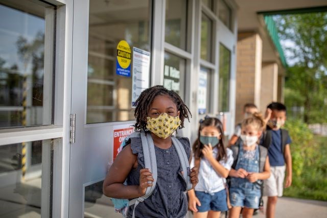 Kids - masks at school