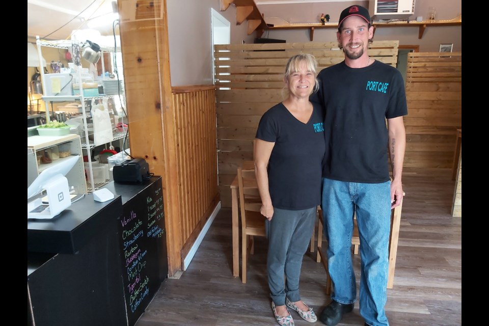 Linda Nielsen and Shawn Haines, owners of Port Cafe, opened at the start of the COVID-19 pandemic. | MidlandToday file photo