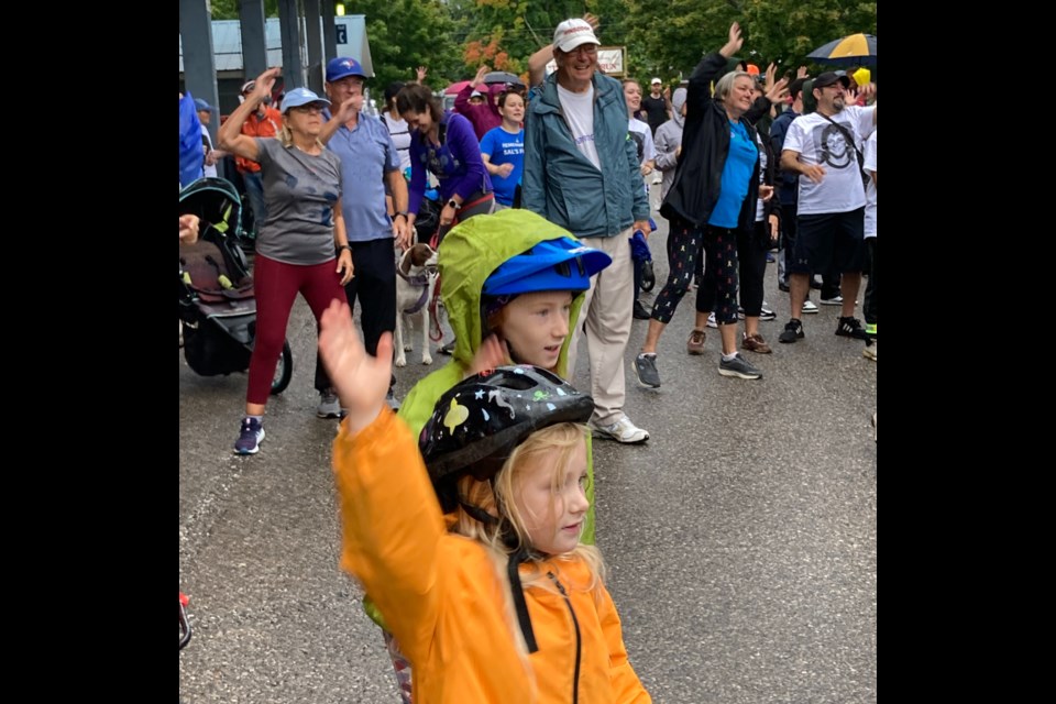 Terry Fox Run participants.