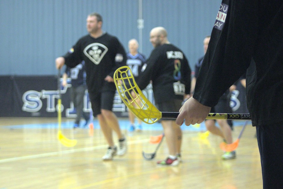 Floor hockey was the charity sport of choice between the Southern Georgian Bay OPP and the staff and students of St. Theresa's Catholic High School in Midland. The teams squared off in a holiday fundraiser game for United Way Simcoe Muskoka.