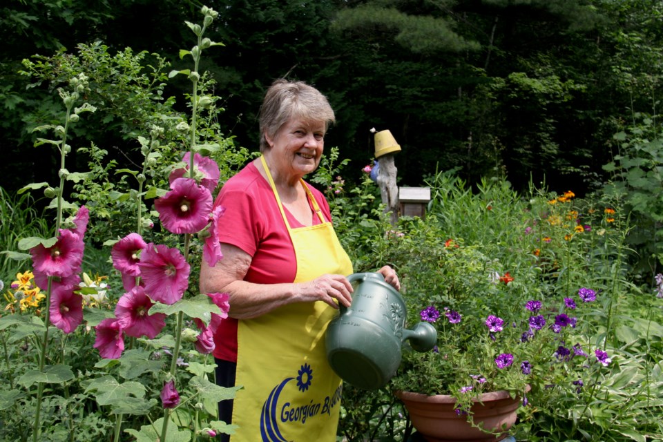 Kay Hawkins, chair of the Aug. 12 Georgian Bay Garden Tour, has a vast garden full of trails and flowering surprises.