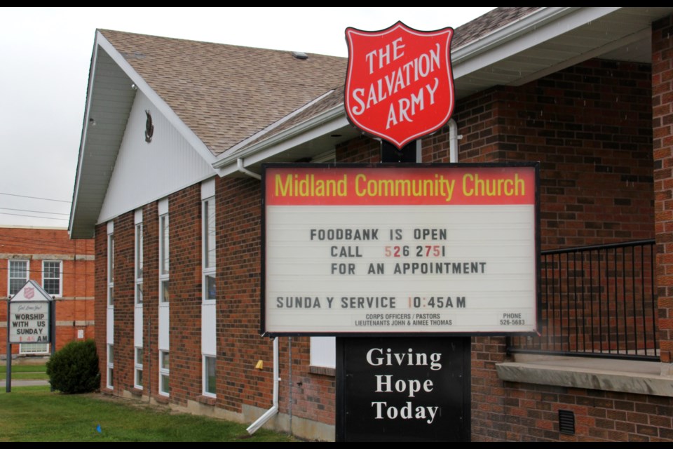 The Midland Salvation Army has been supporting the 35 people displaced from the partially collapsed building in Penetanguishene by supplying food, clothing and emotional support.
