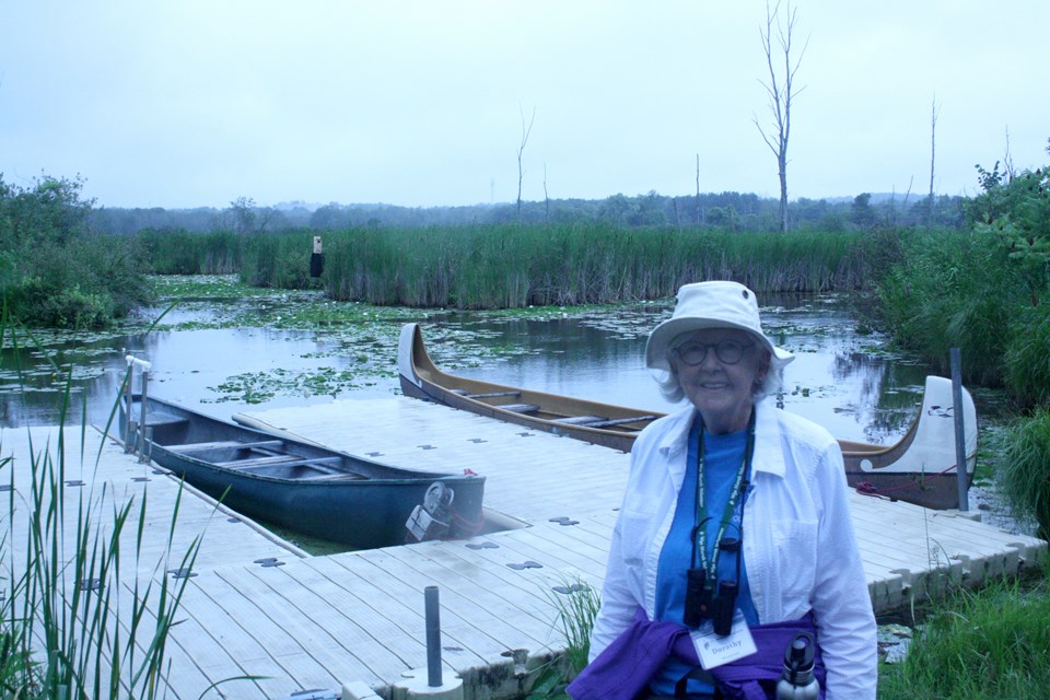 With her eyes often upturned in search of a bird, Dorothy Harper, this year’s Volunteer of the Year at the Wye Marsh embodies why learning the joys in nature soothes the soul.