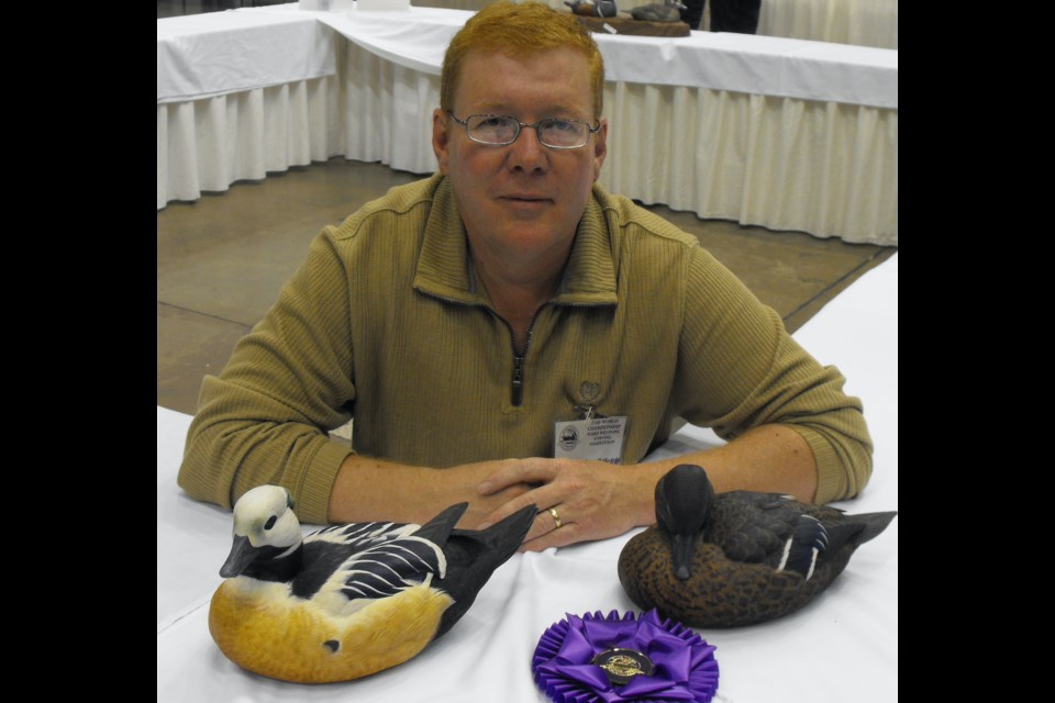 World champion carver Wayne Simkin will talk about his craft during day-long event at Tiny Marsh Saturday.