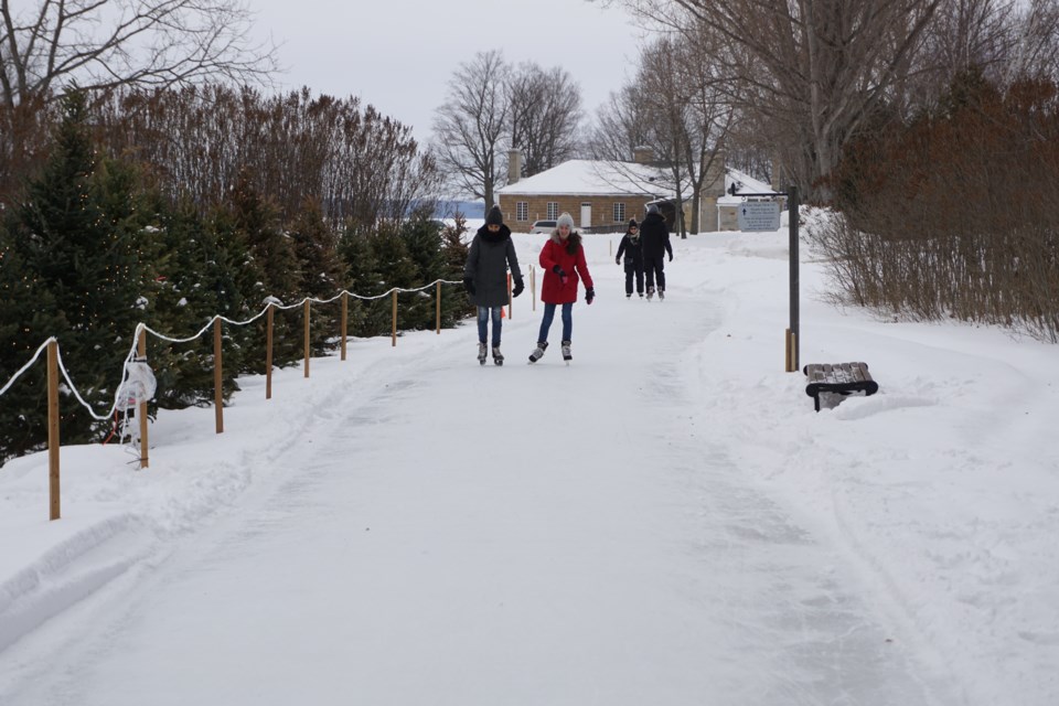 The recent warm spell has forced Discovery Harbour to close its skate trail for the season. Andrew Philips/MidlandToday                             