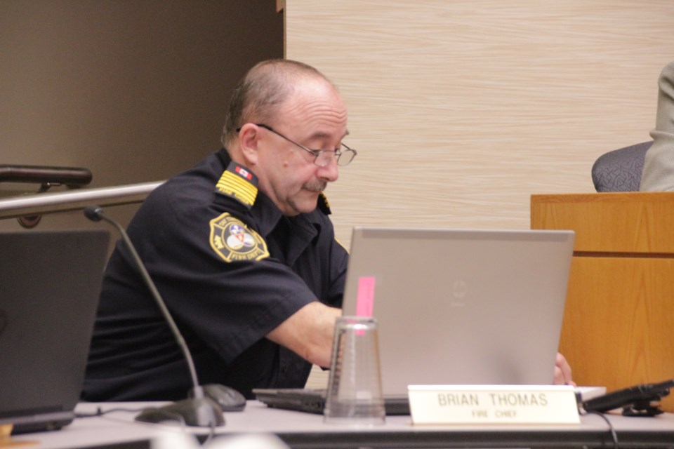 Tay Township fire chief Brian Thomas presented to council Wednesday the marine safety agreement with Georgian Bay Township. Mehreen Shahid/MidlandToday
