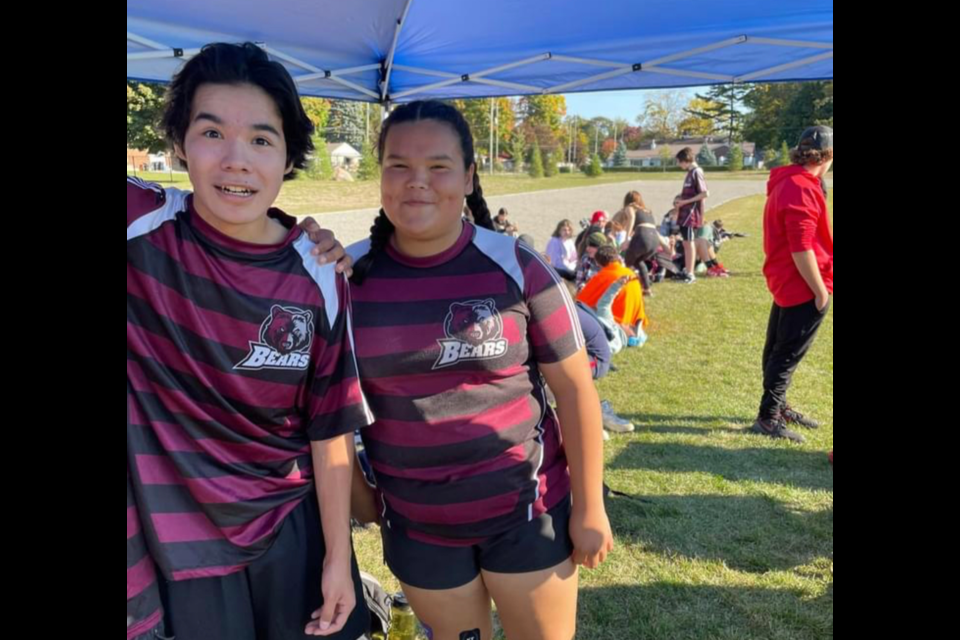 Lola Monague used her natural tenacity to get a new school bus for transportation from Christian Island, and to learn to love playing rugby last year. She and her brother Peyton both play rugby at Georgian Bay District Secondary School.