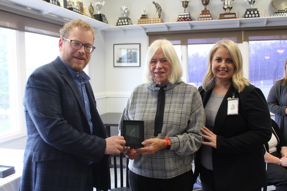Paulette Antaya received the Volunteer Value Inspire Dedication Award from Georgian Bay General Hospital.