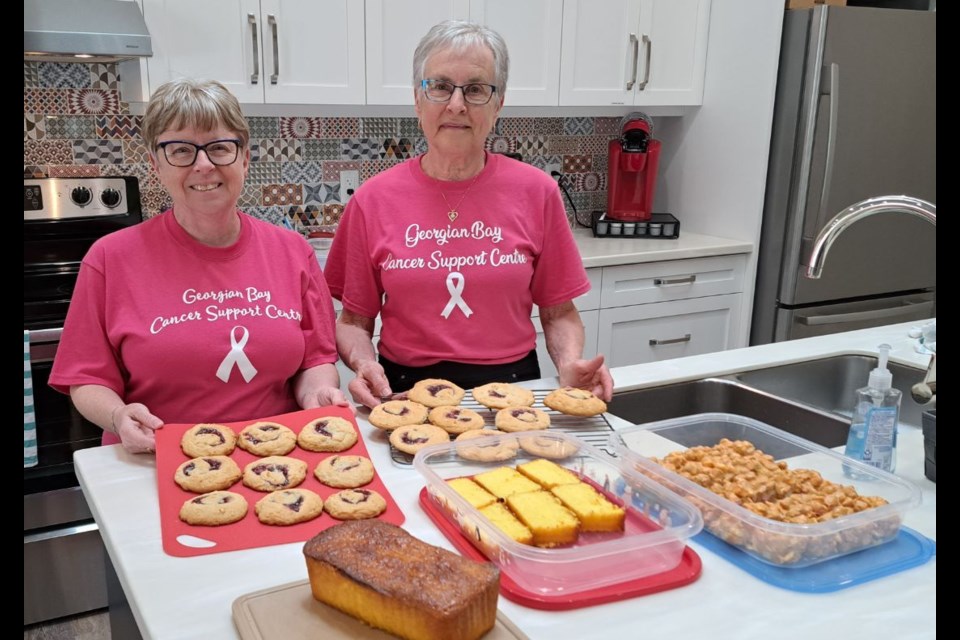 The scent of baked goods when you walk into the Georgian Bay Cancer Support Centre is all thanks to the aunt-niece team of Anne Beauchamp and Lorraine Moreau. The two became very close after Anne’s mother, Lorraine’s only sister died of brain cancer. Now, they volunteer their time to bring others affected by cancer hope, support, and delicious baked goods.