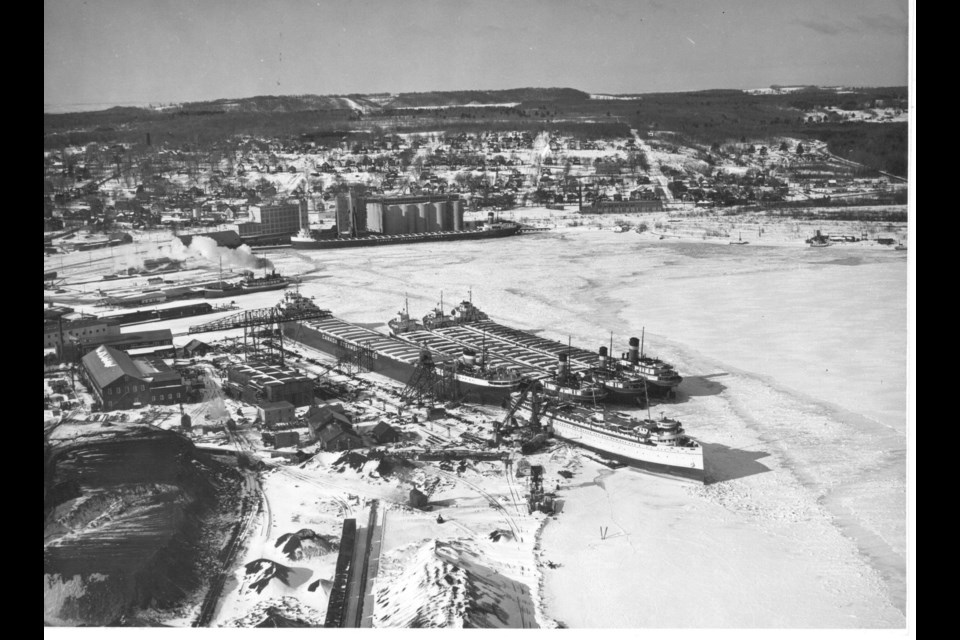 Midland's harbour as it appeared in the 1950s. Photo courtesy René Hackstetter.
