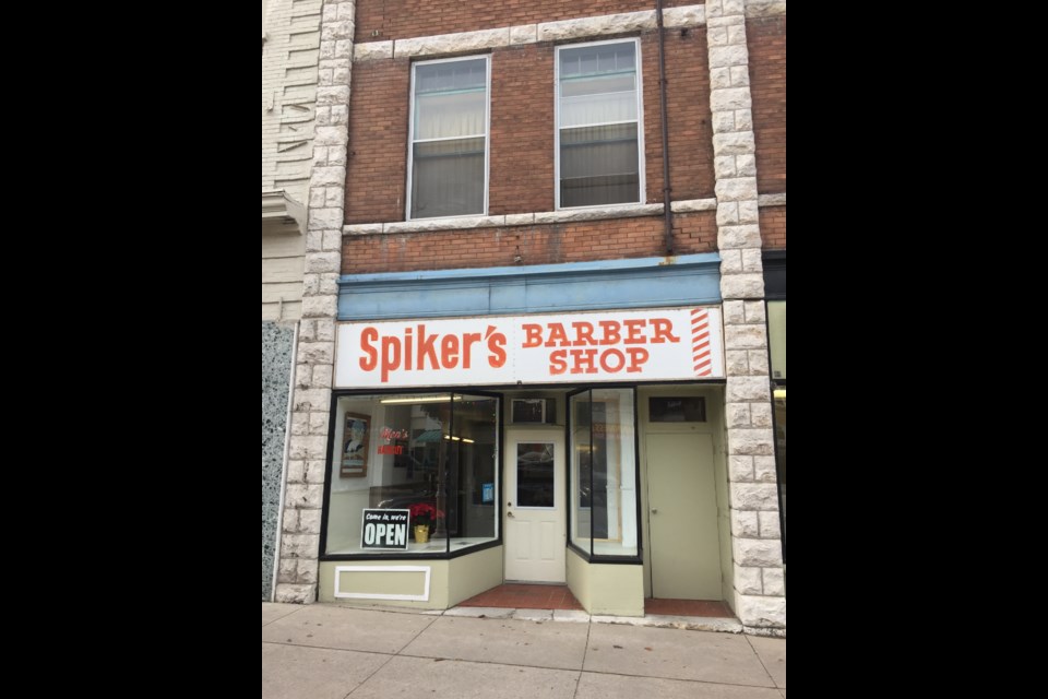 Spiker's Barber Shop on King Street. Courtesy René Hackstetter.