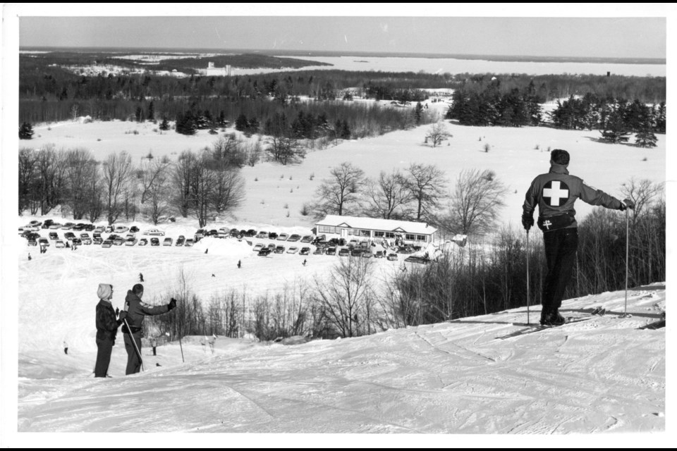 Ski hill panorama, circa 1950s, by Watson, Courtesy, Watson Estate. Kriss Watson.
