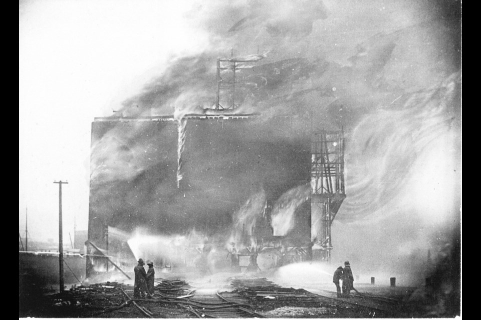 Fire in Midland, 1904. 