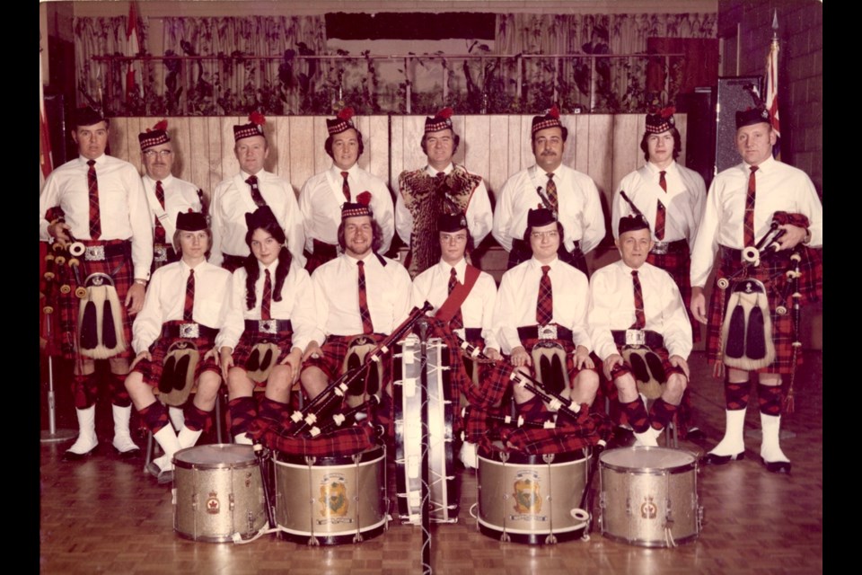 Midland Pipes and Drums 1972. Photo: John French.
