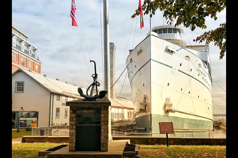 The S.S. Keewatin is pictured in its new Kingston home.