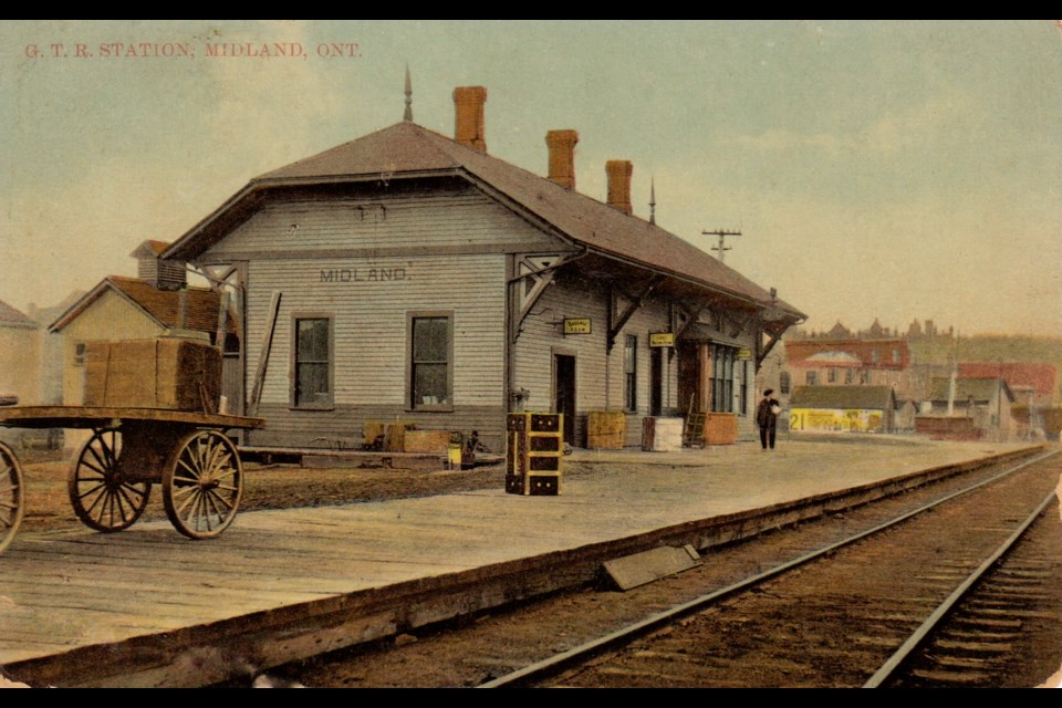 The GTR Station in Midland, circa 1910.