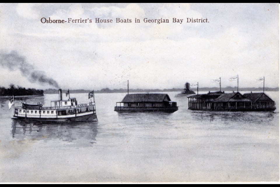 Osborne Ferrier Houseboats on Georgian Bay. Author's collection.