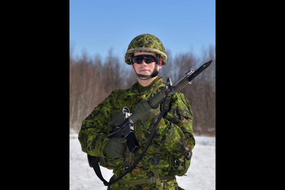 Curtis Wheeldon is a member of 2nd Regiment Royal Canadian Horse Artillery based in Petawawa.