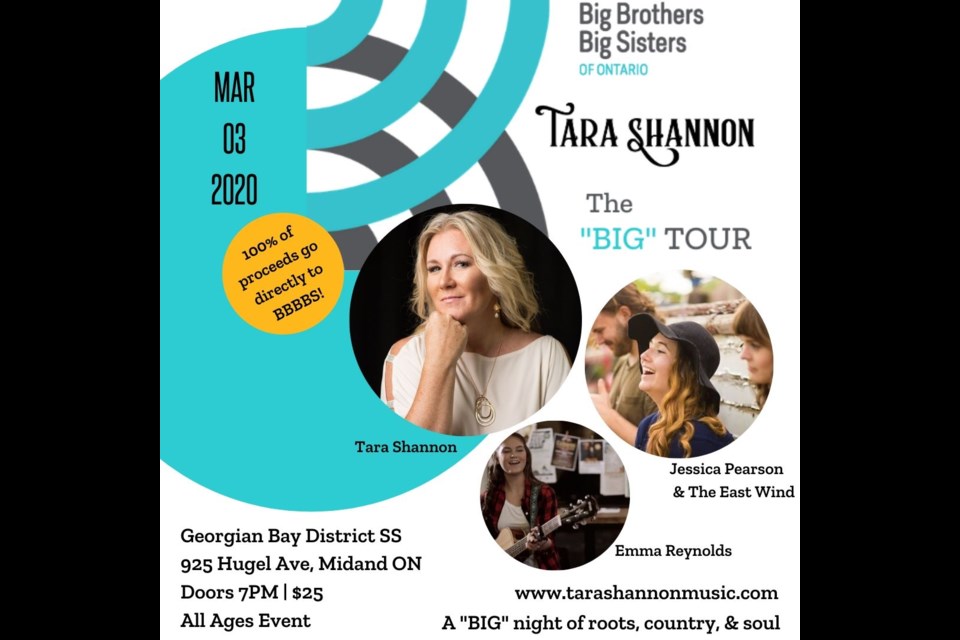 Canadian award-winning singer-songwriter Tara Shannon headlines Tuesday's fundraiser. Submitted