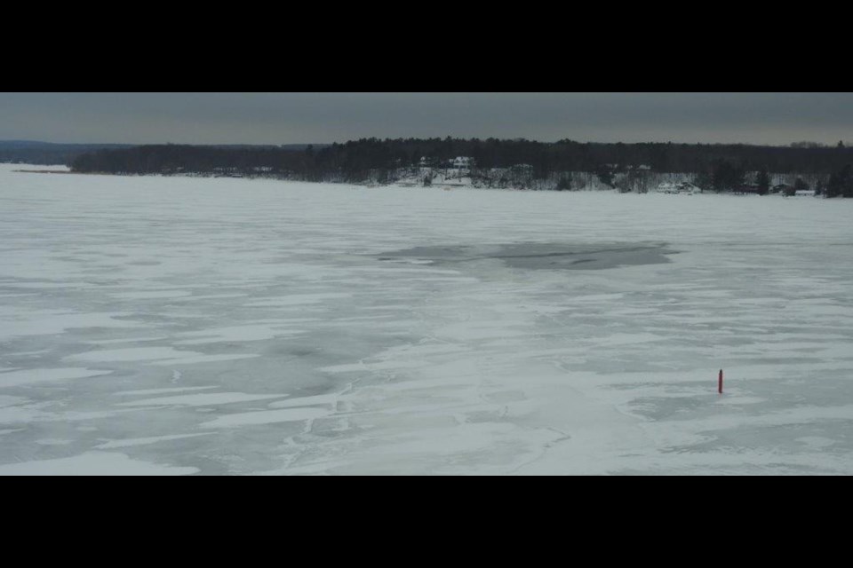 Buoy M12 Looking west at Pinery Point.