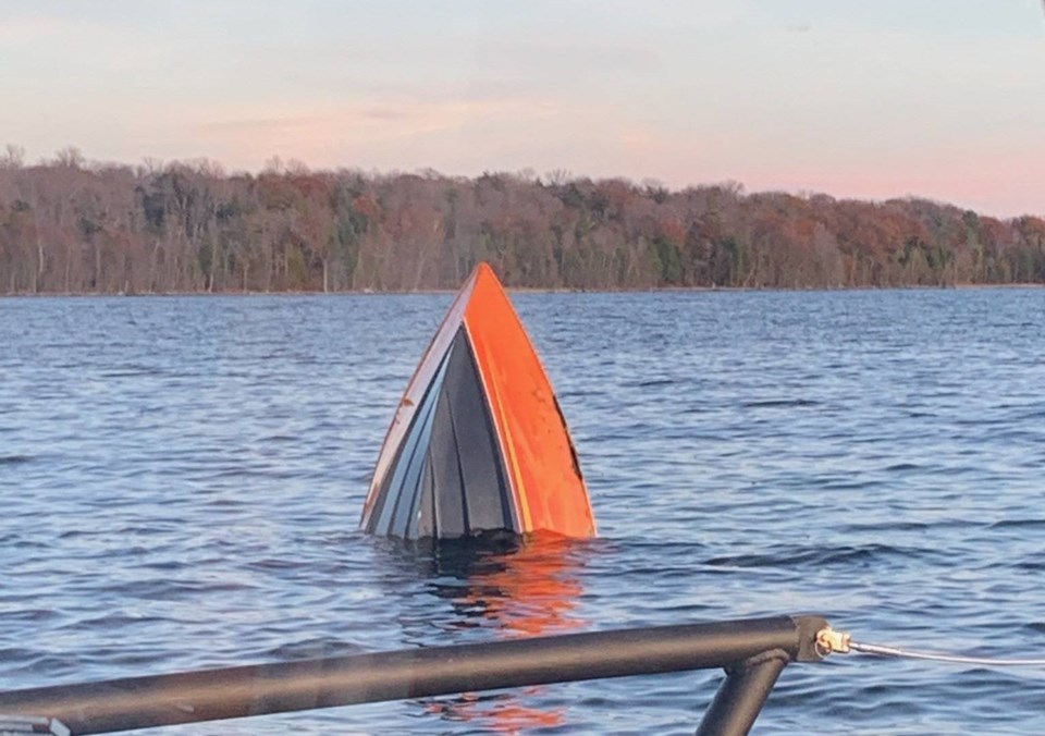 Boat Fire on Georgian Bay