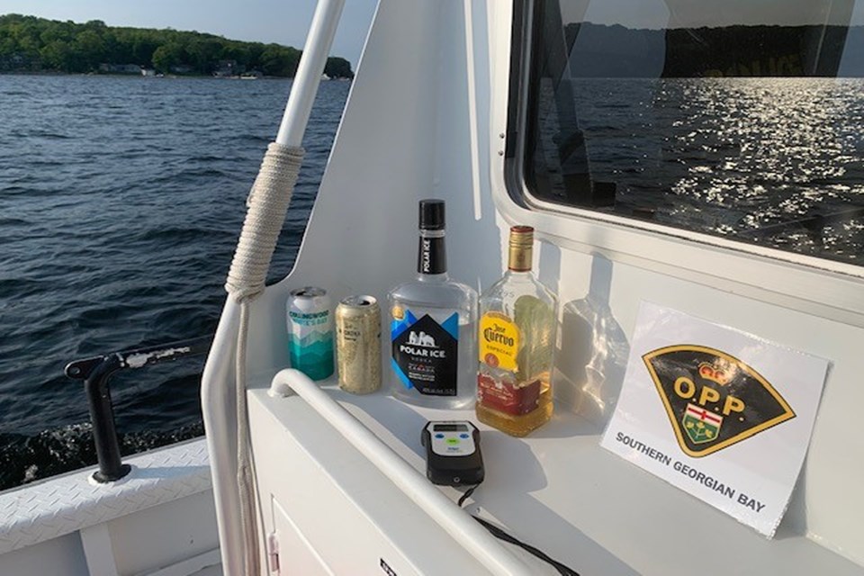 OPP marine officers were patrolling vessels and operators for equipment and impairment.