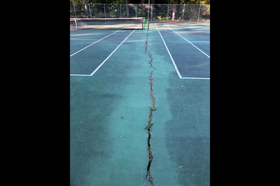Tennis courts at Little Lake Park will be repaired in the near future.