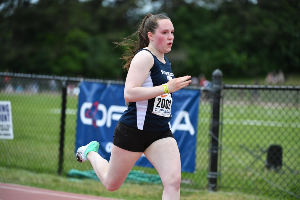 Dalaynie Conn won the 100-metre dash at the Ontario Federation of School Athletic Association's provincial meet this year.